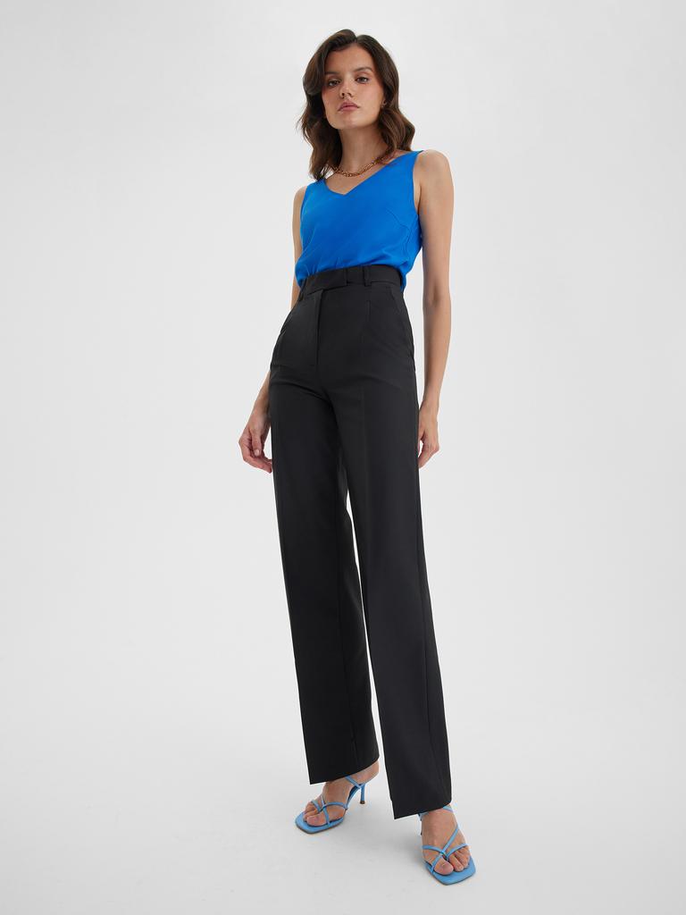 Брюки палаццо чёрного цвета