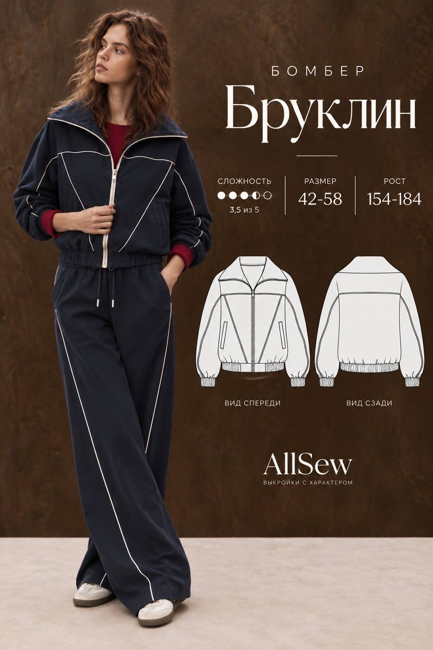 Выкройка бомбера "Бруклин"