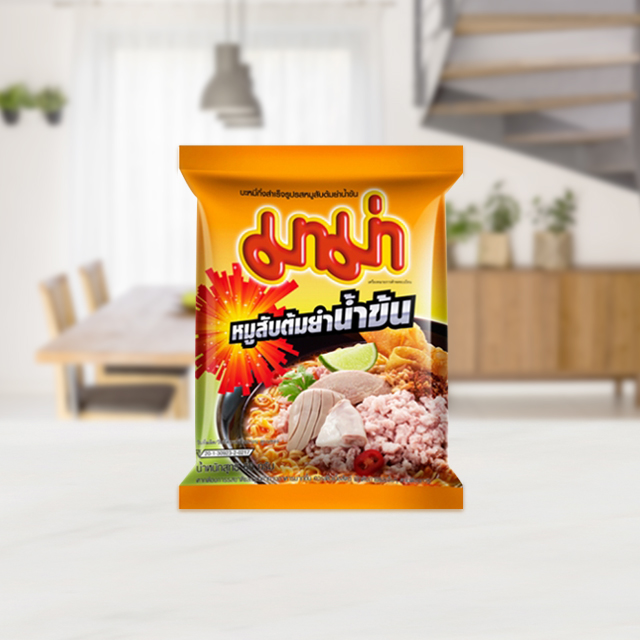 Лапша МАМА Том Ям со свининой (Instant Noodles Creamy Tom Yum Minced Pork Flavour). 100% аутентичный Таиланд