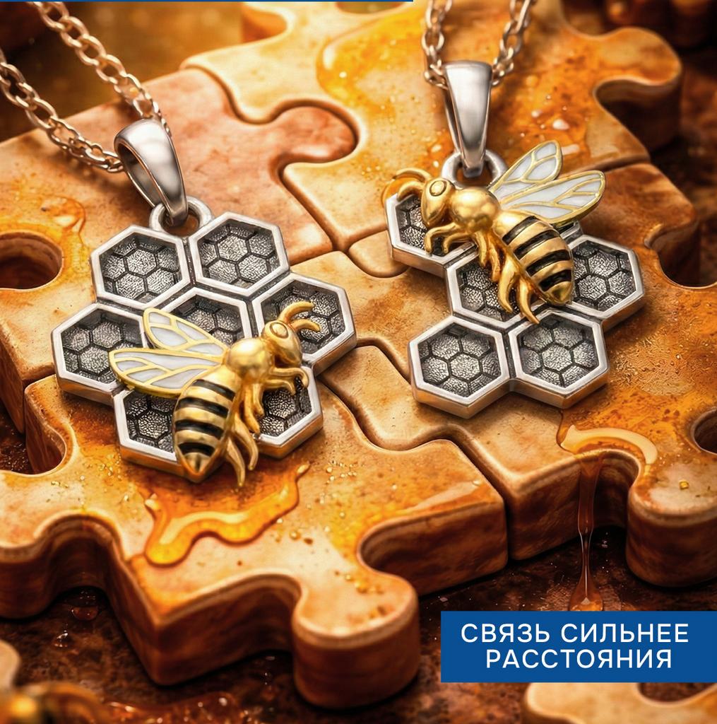 Парные подвески "Пчелки"