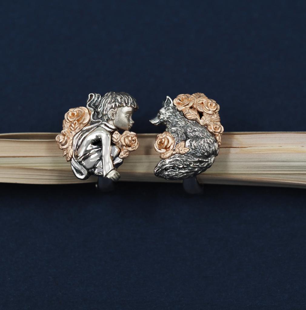 Серьги "Встреча" золото 585