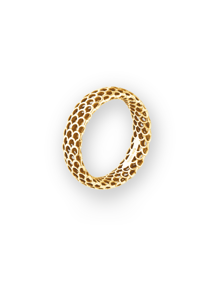 Кольцо "Манаса" (узкое), золоченое