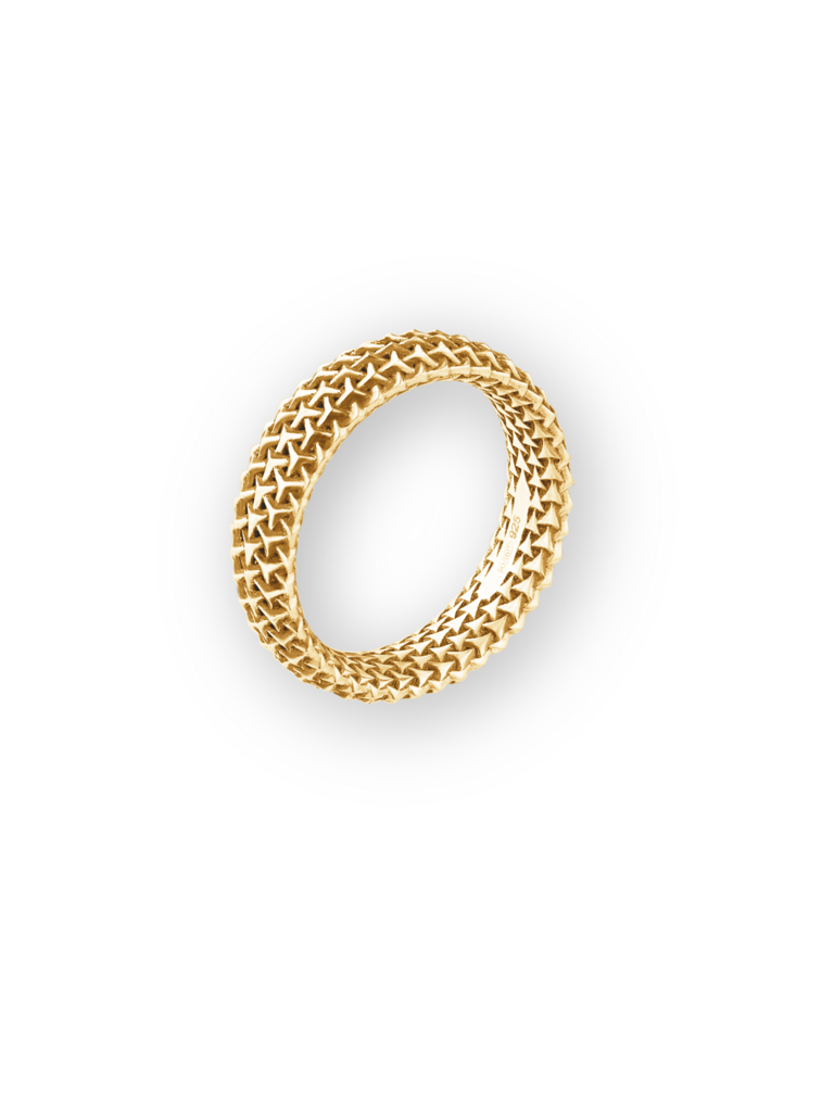 Кольцо "Бесконечность" (узкое, S), золоченое