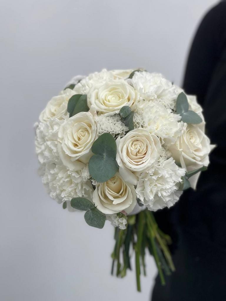 Круглый свадебный букет