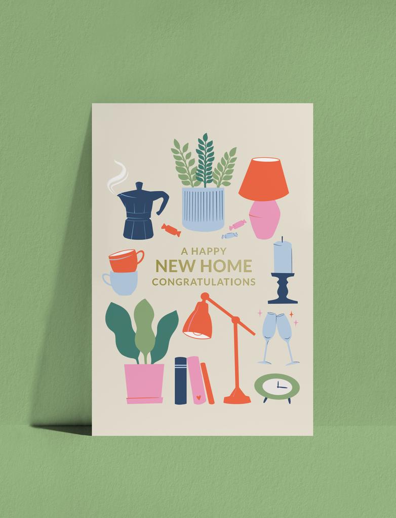 Открытка Happy new home