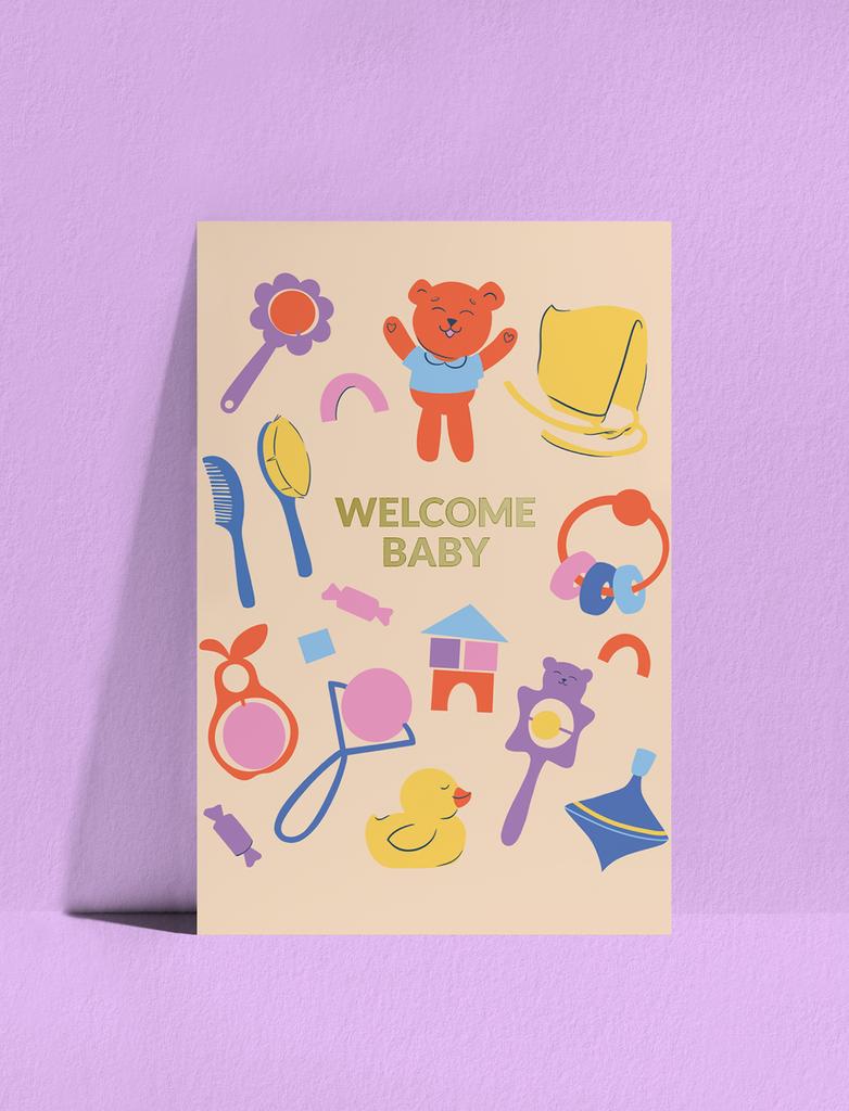 Открытка Welcome baby!