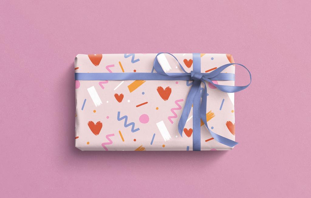 Упаковочная бумага Сердечный праздник