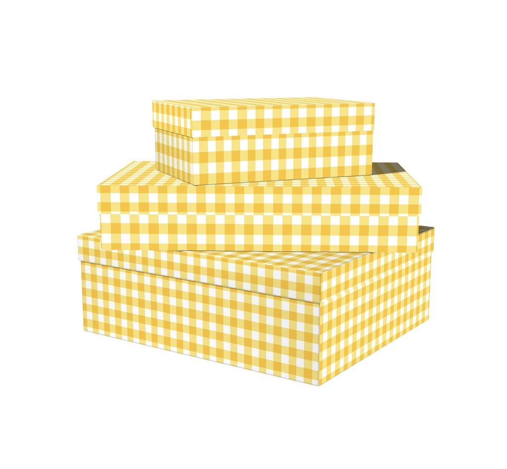 Коробка Жёлтая Клетка