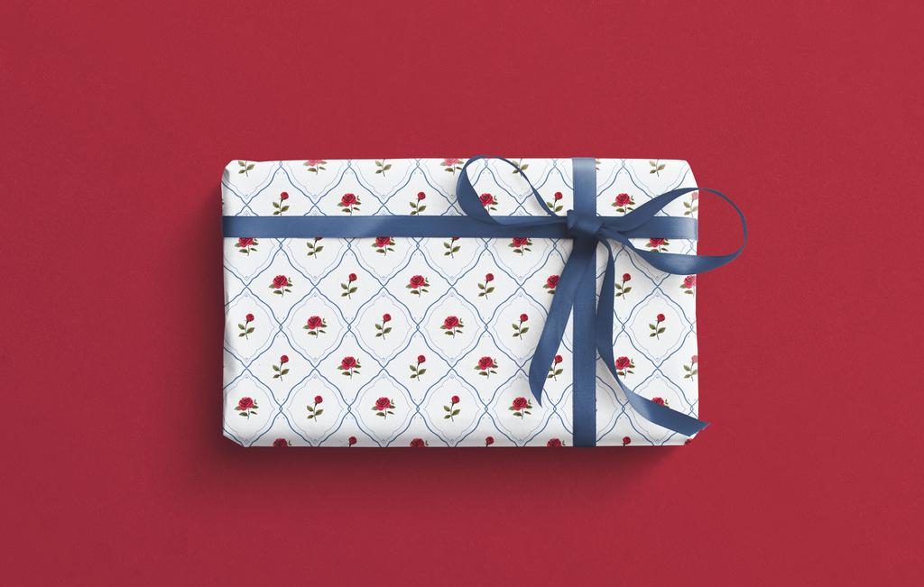 Упаковочная бумага Обои с розами