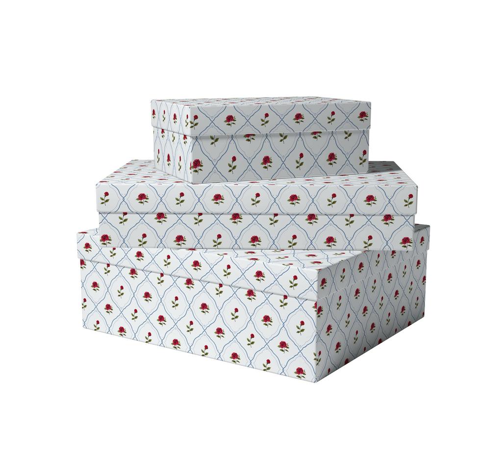 Коробка Обои с розами