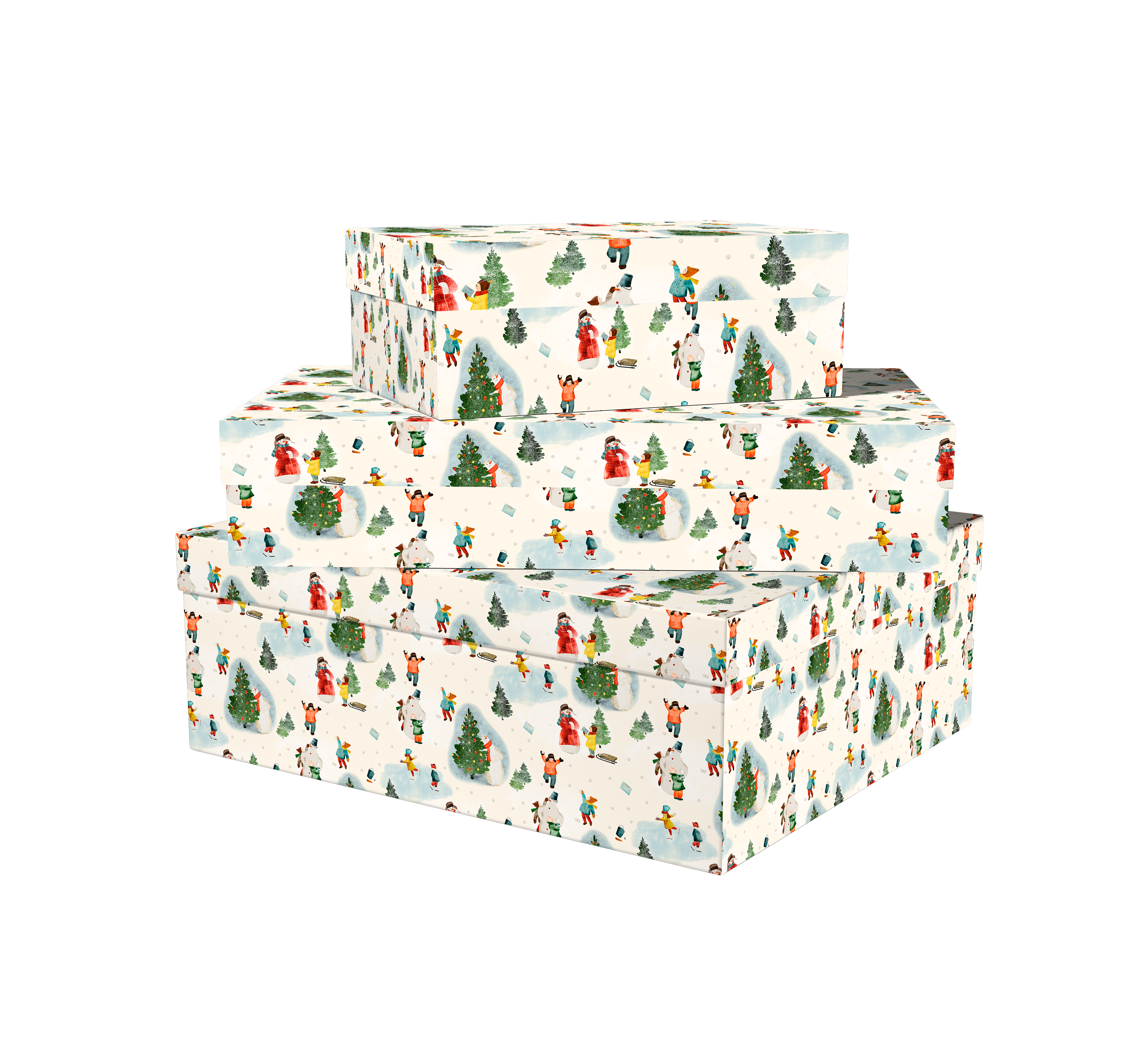 Коробка Снеговик-Почтовик