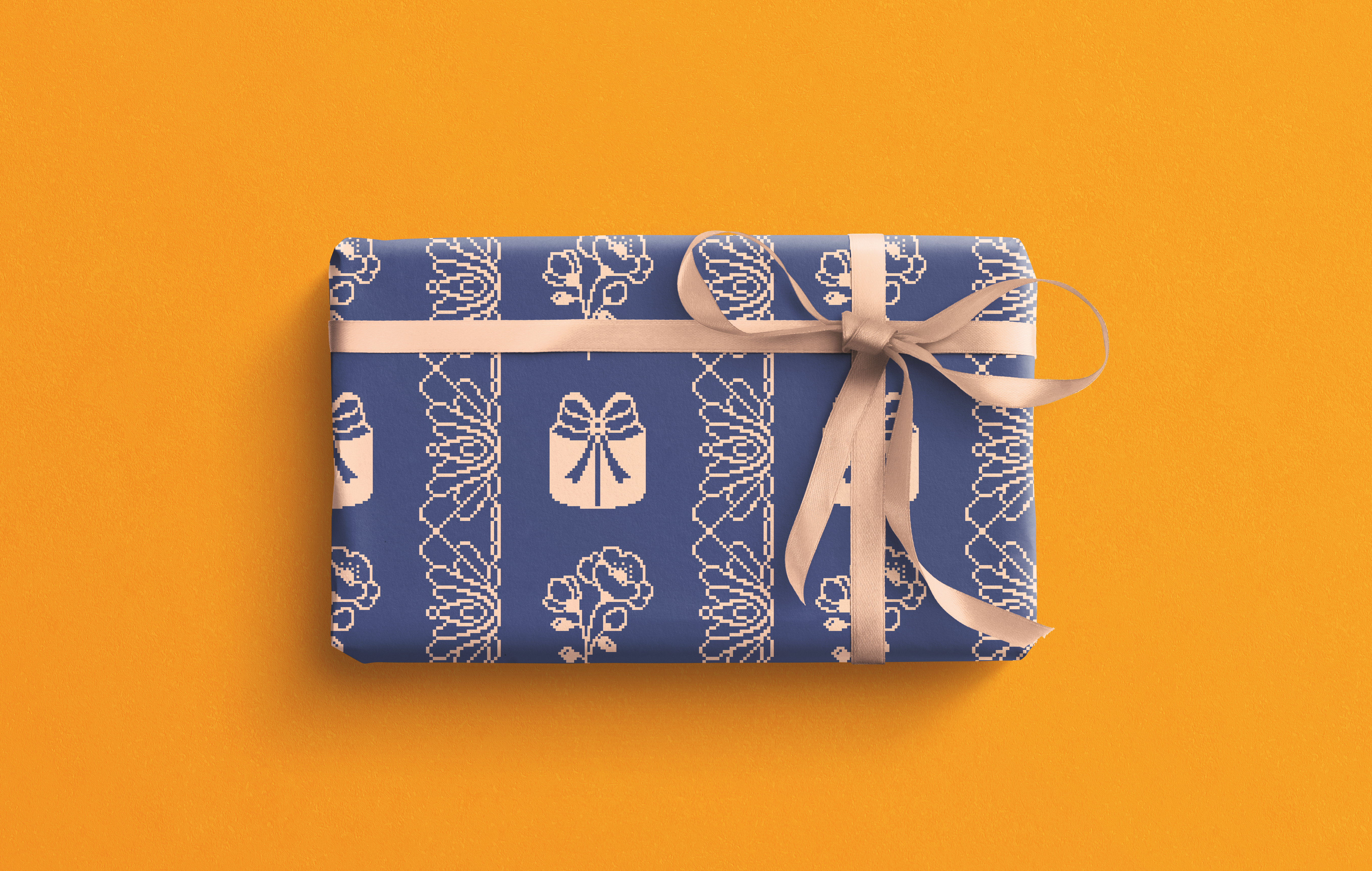 Упаковочная бумага День Рождения (Двухсторонняя)