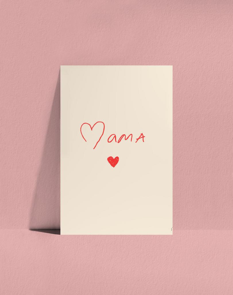 Открытка Мама и сердце