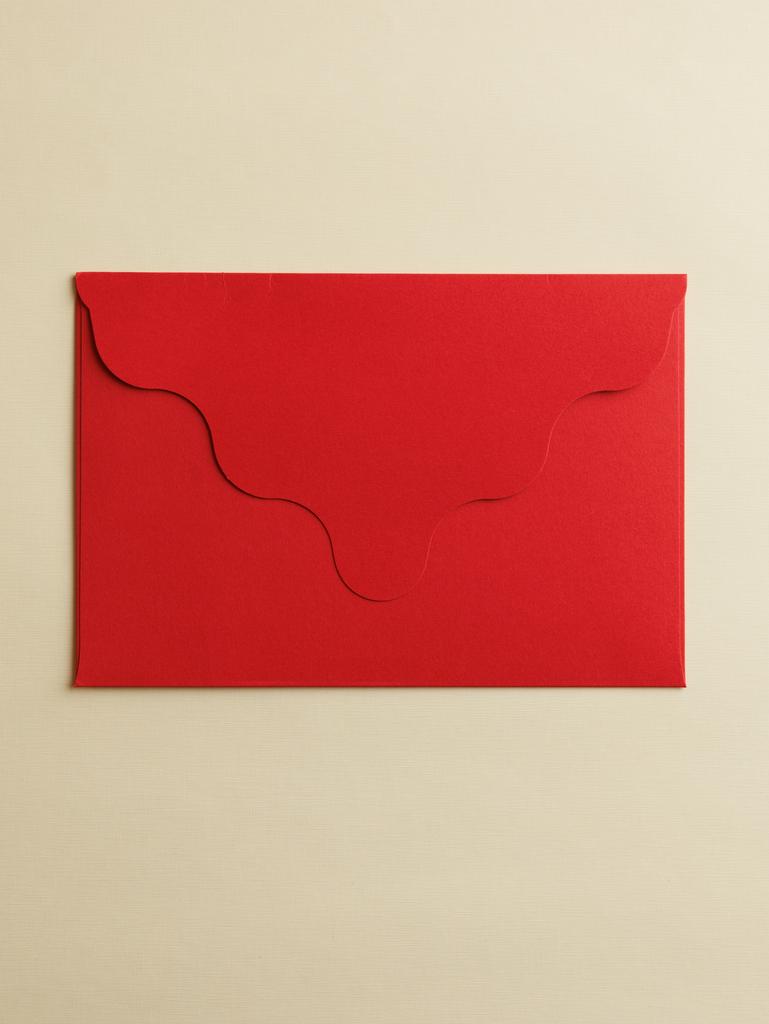 Конверт резной Красный