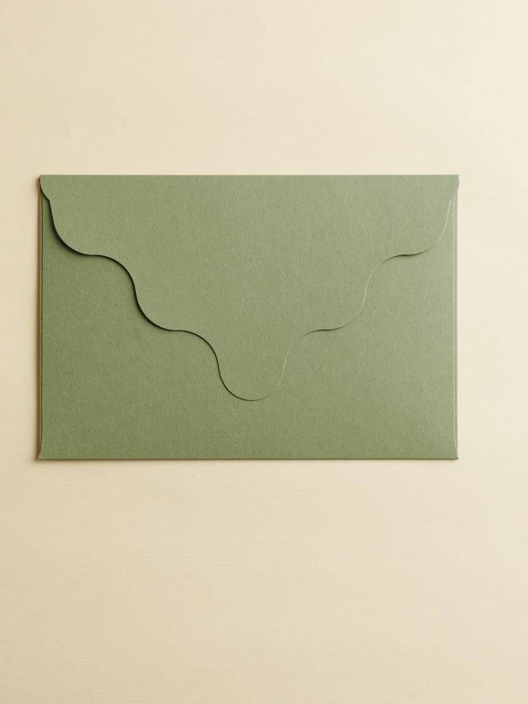 Конверт резной Оливковый