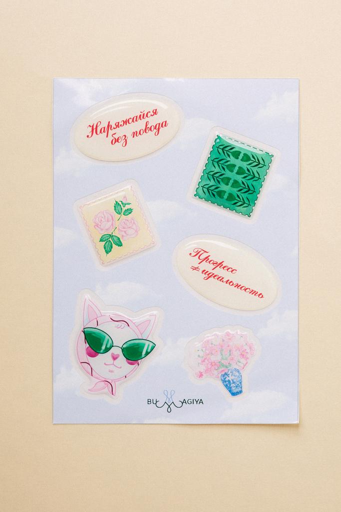 Cтикерпак Цветы