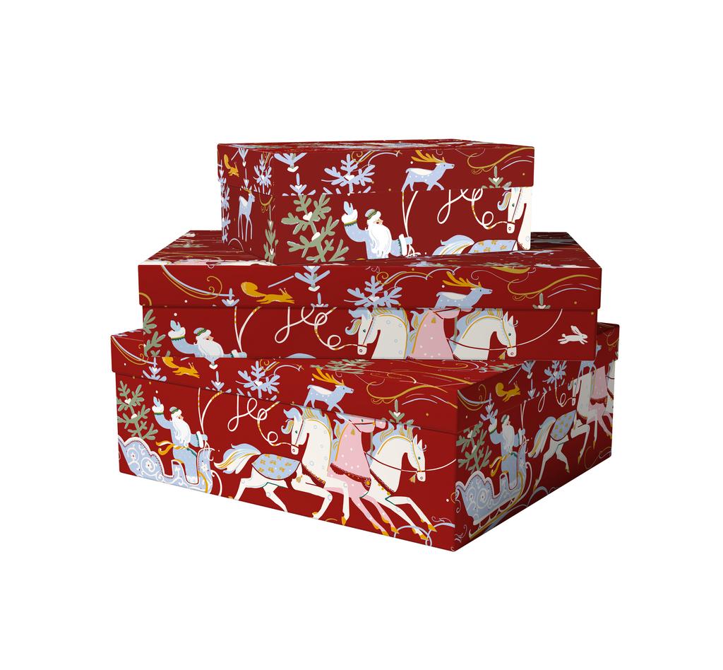 Коробка Тройка (золотое тиснение)