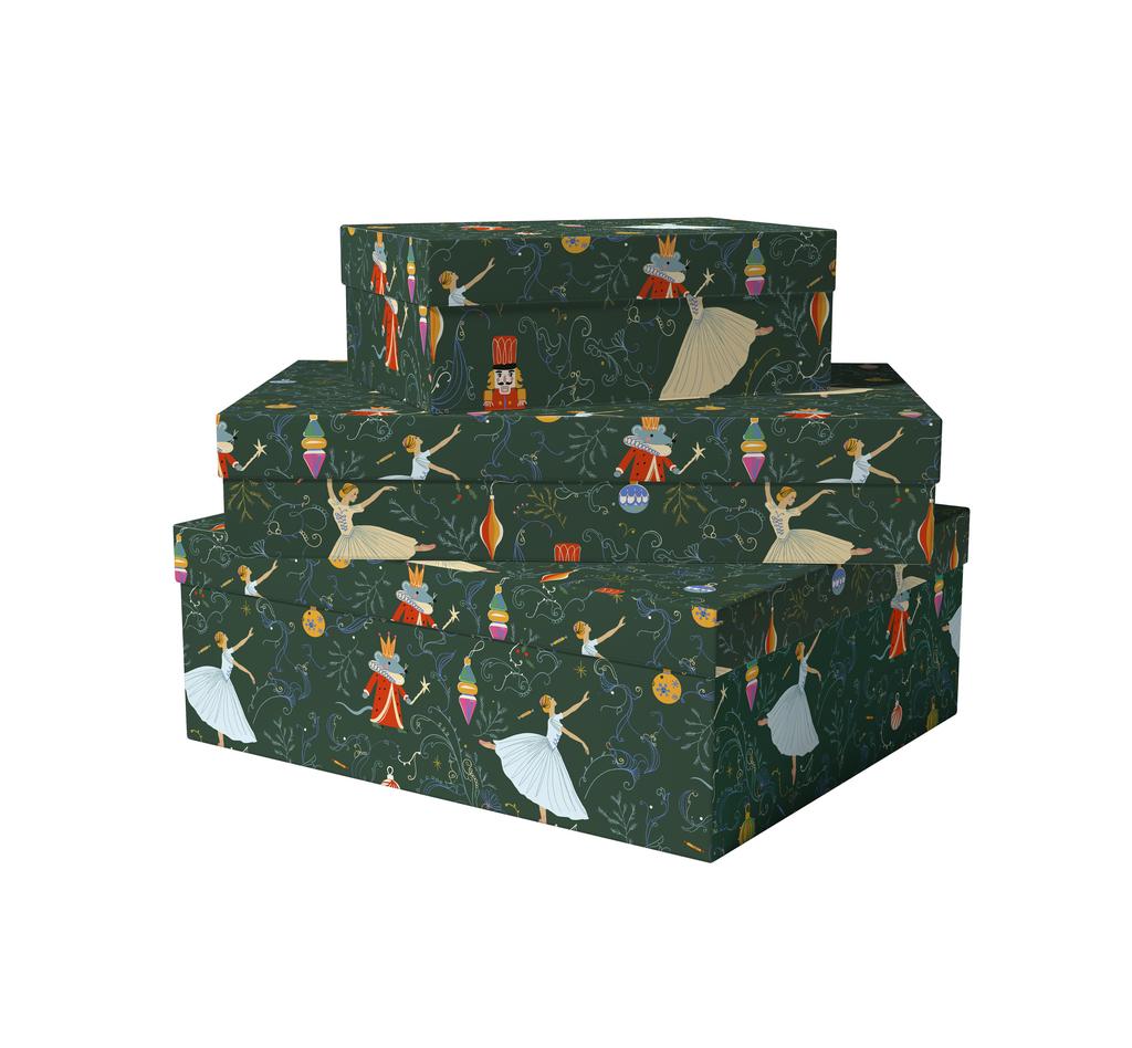 Коробка Щелкунчик (золотое тиснение)