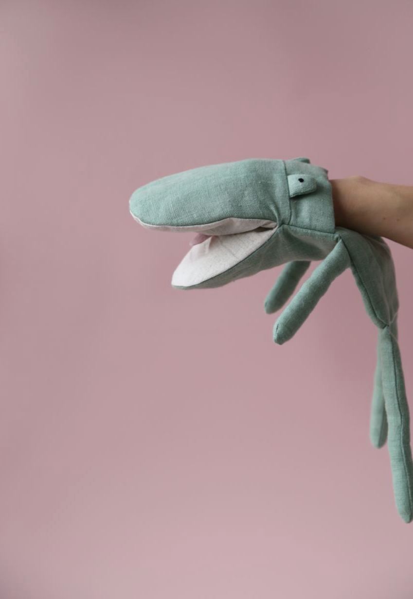 ИГРУШКА НА РУКУ ГЕННАДИЙ рукоед зеленый