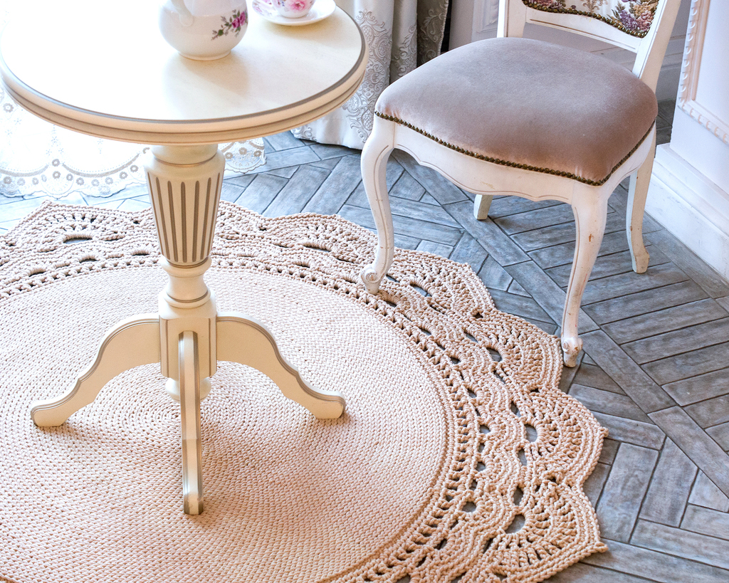 Видео мастер-класс+схема "Ковер LacePistachio (Фисташковый)"