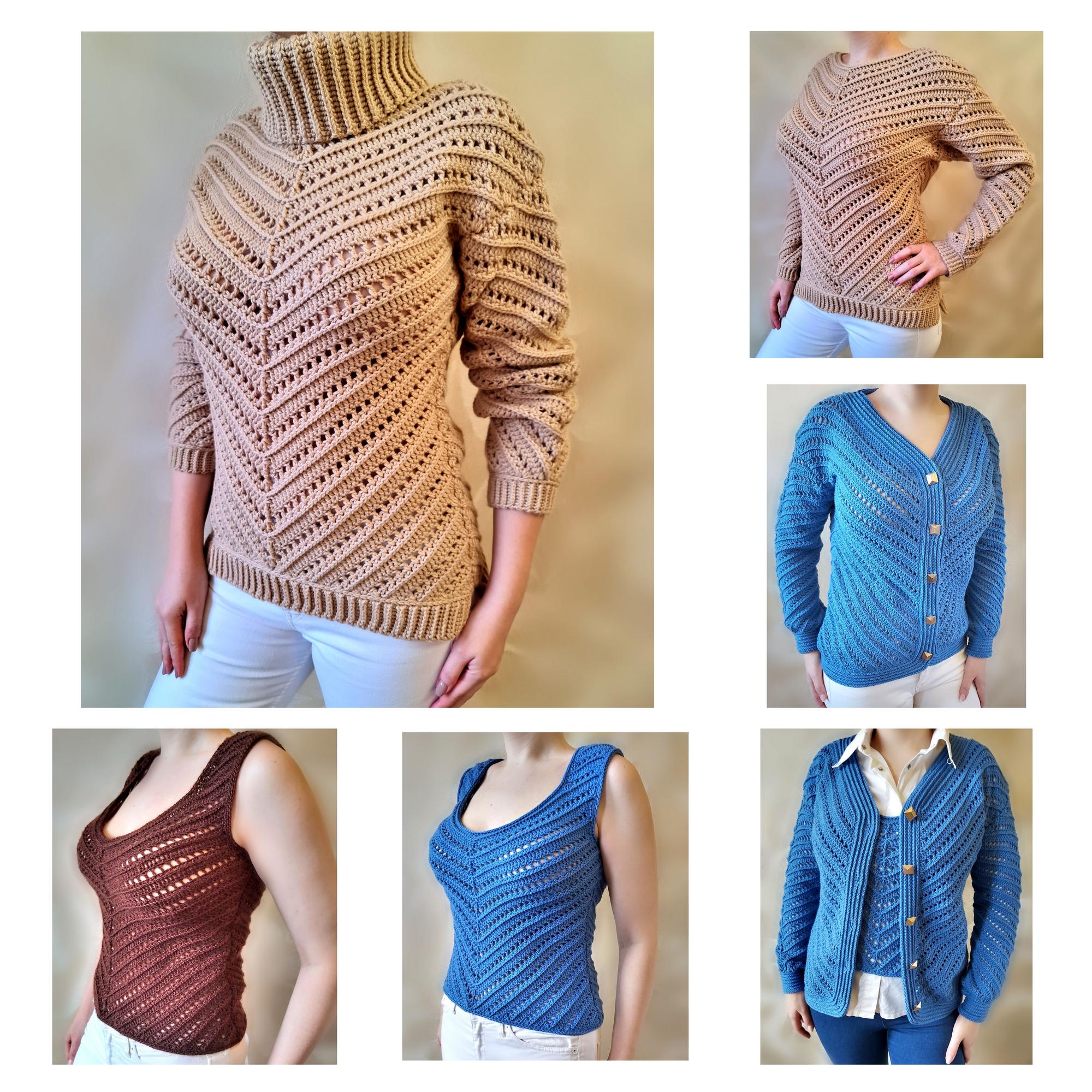 Мастер-Класс по вязанию крючком  "Вертикаль"