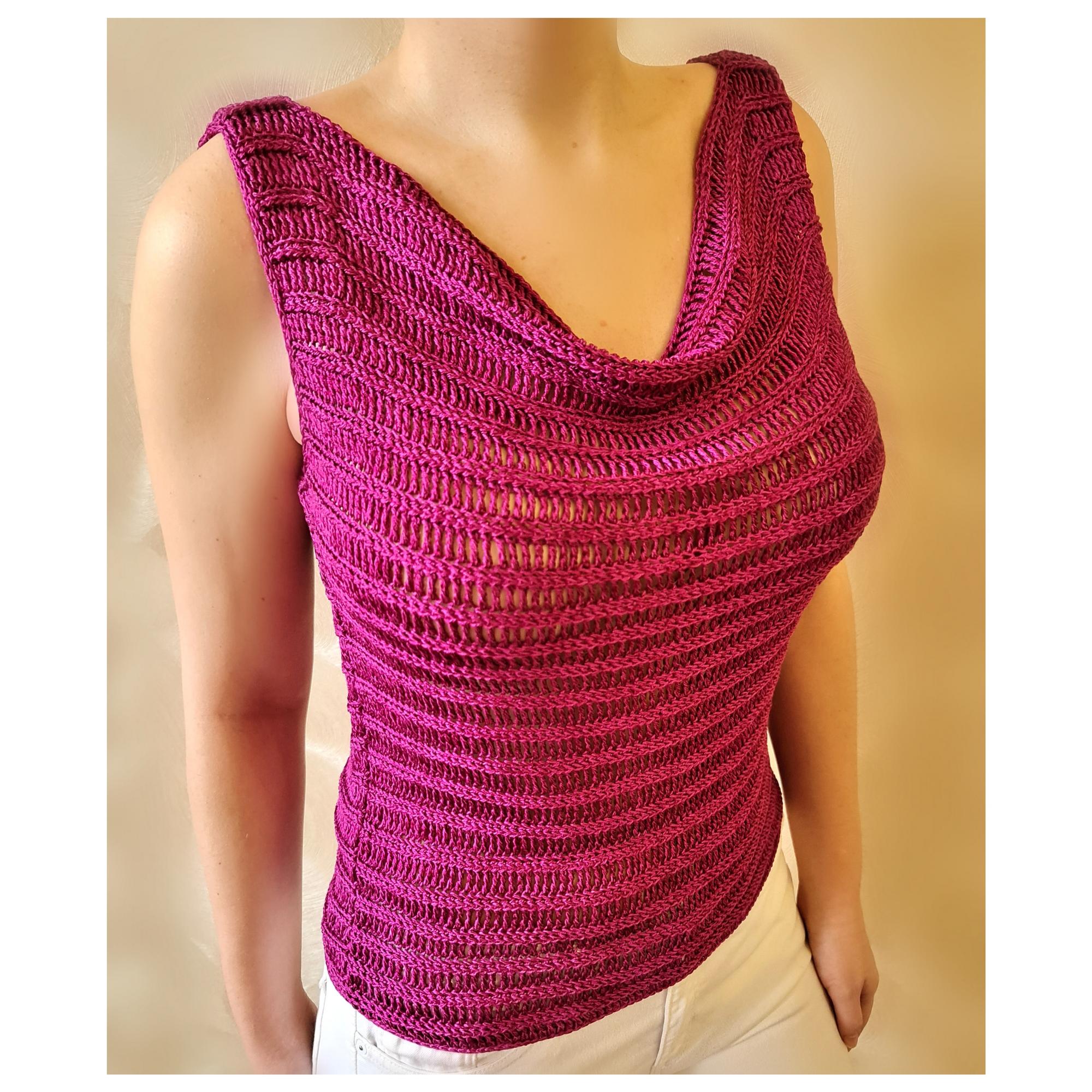 Мастер-Класс по вязанию крючком топа "Качели"