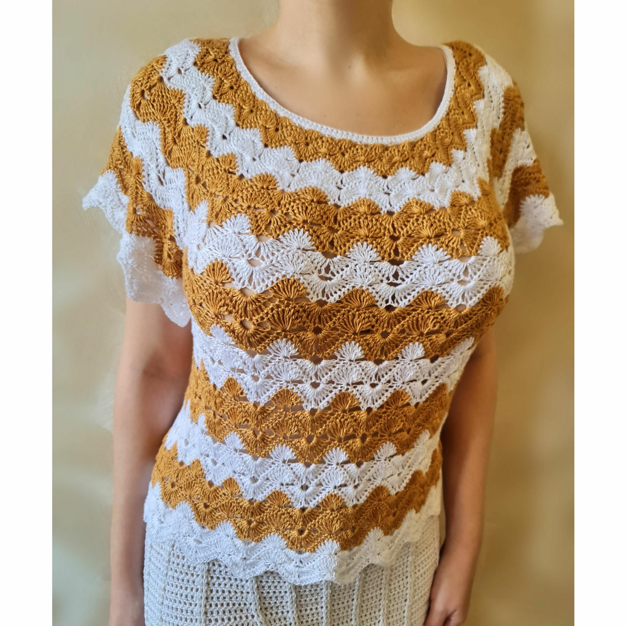 Мастер-Класс по вязанию крючком "Зигзаг"