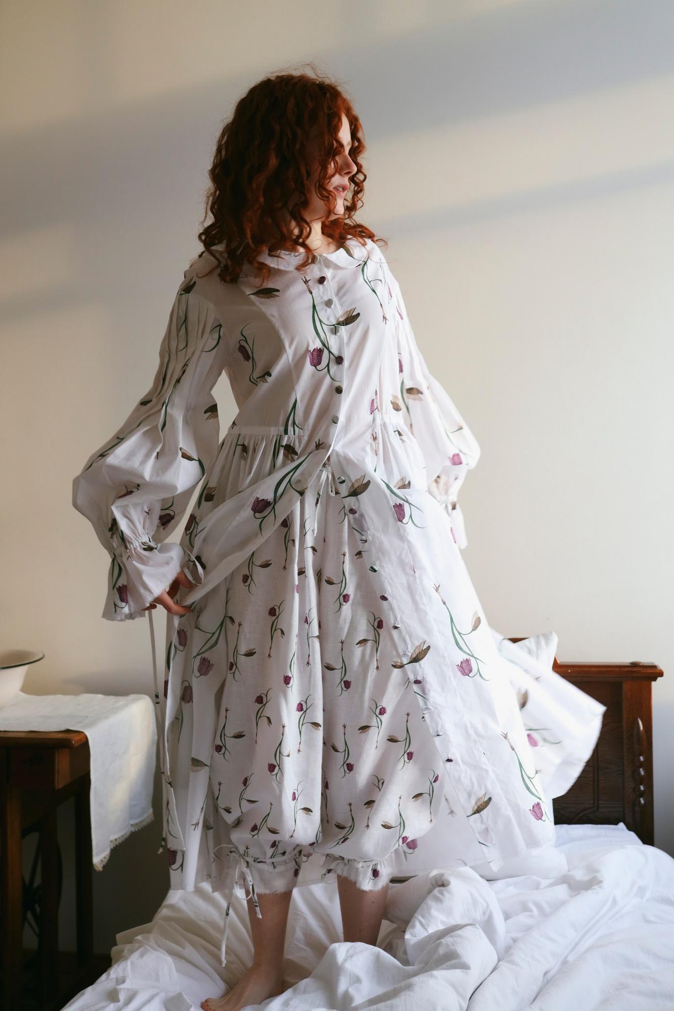 Платье из хлопка «Рябчик»