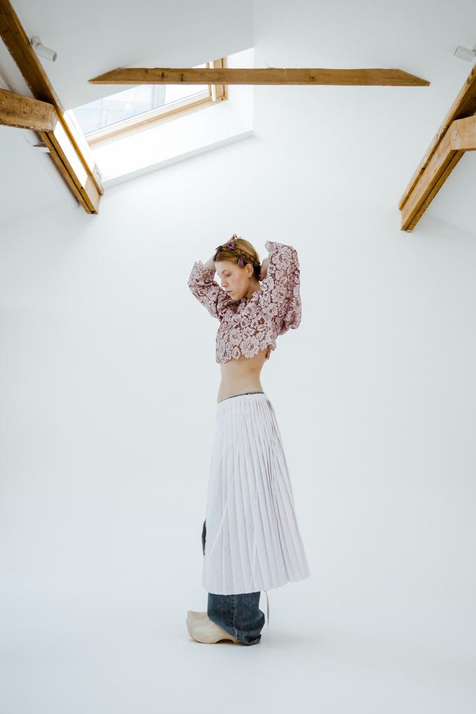 Килт из льна «Сирень»