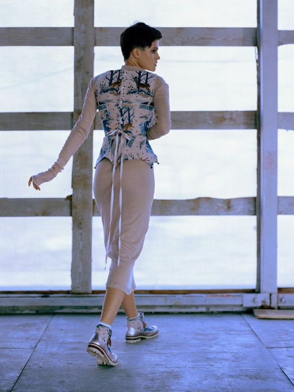 Топ из авторского гобелена\ Top with lacing