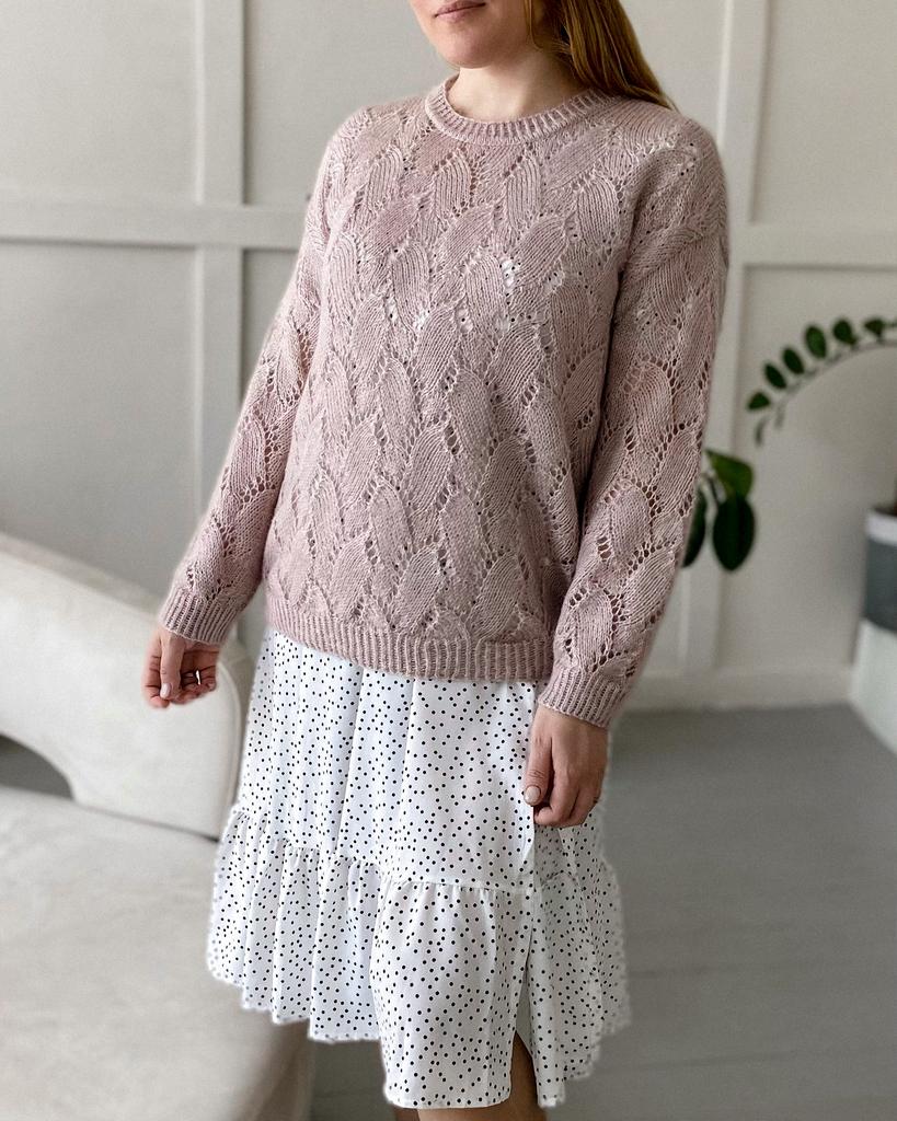 Мастер-класс спицами Джемпер Соната + Инструкция - расчет и вязание Джемпер Соната