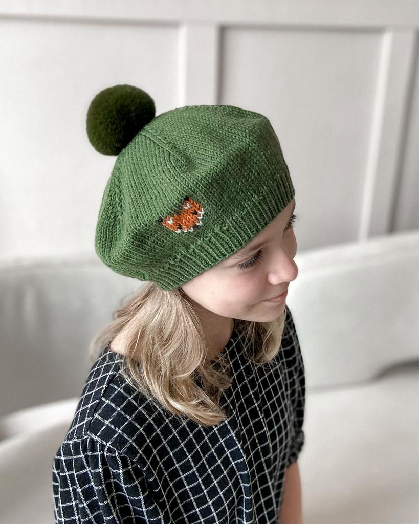 Мастер-класс спицами Берет Фокс