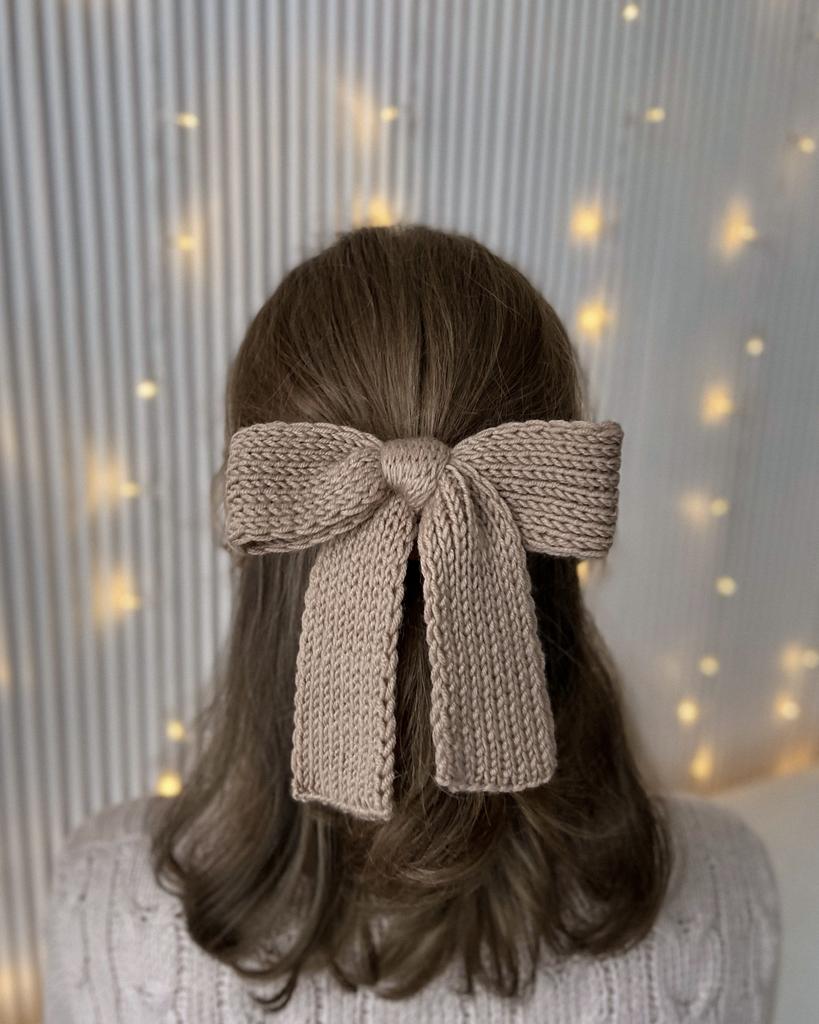 Мастер-класс по созданию бантика спицами