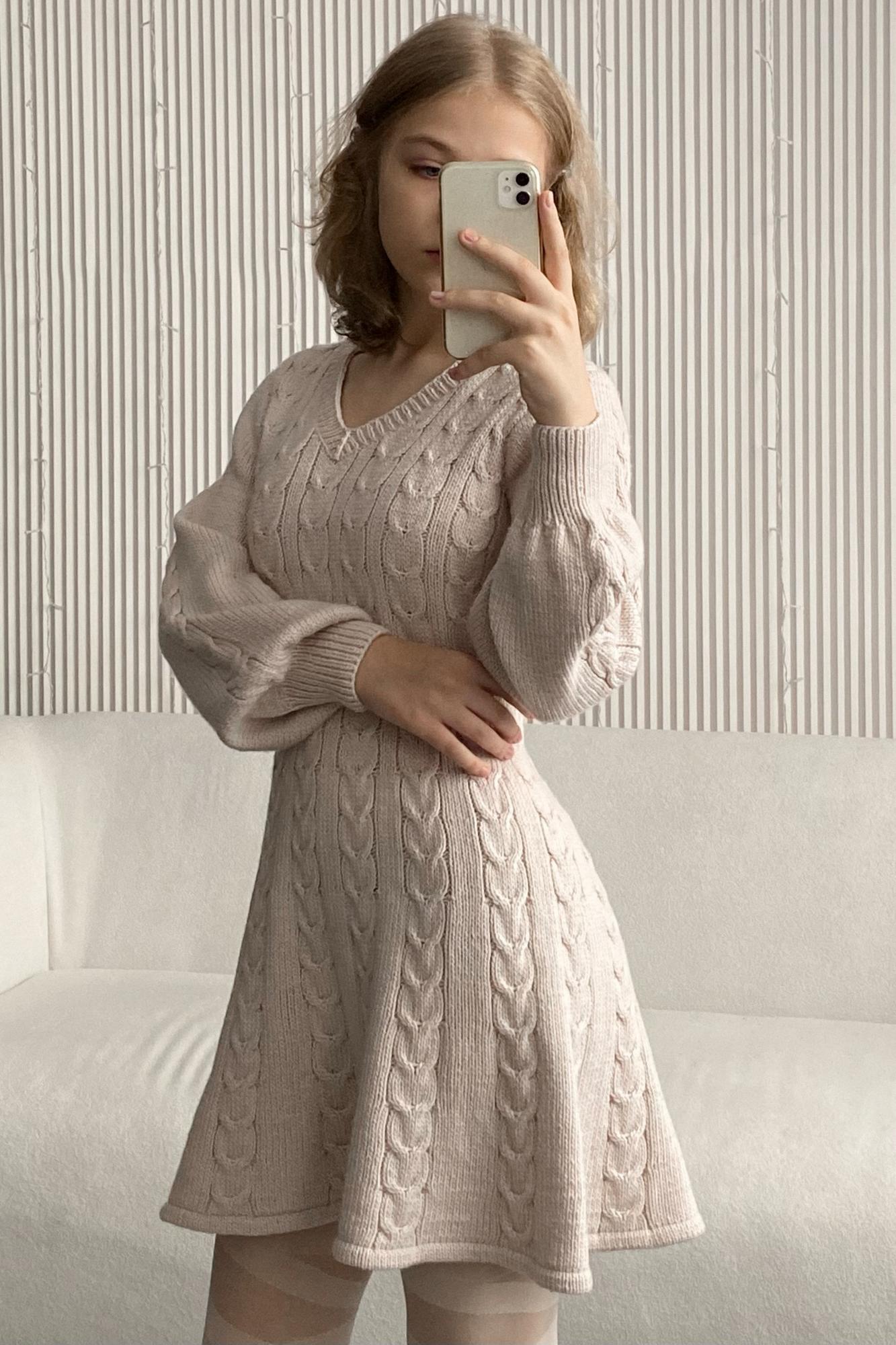 Мастер-класс спицами Платье Роял