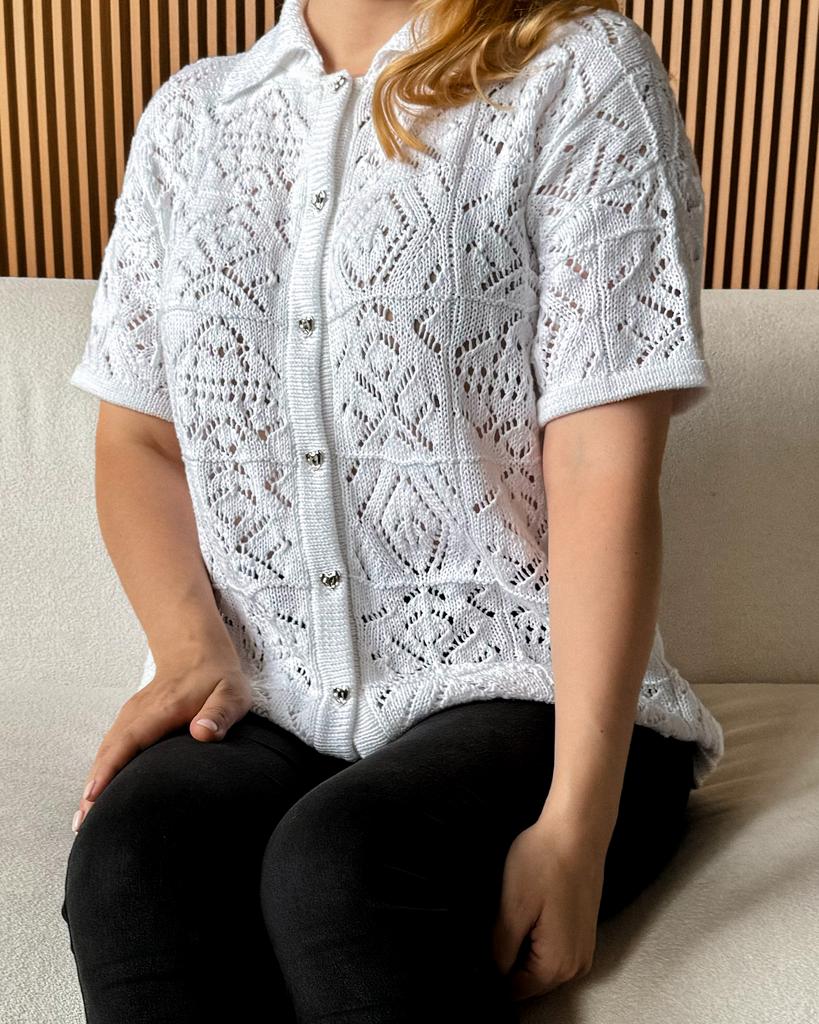 Мастер-класс спицами Рубашка Фэнтези