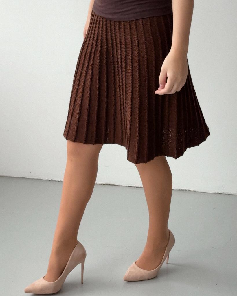 Мастер-класс спицами Юбка Симпл