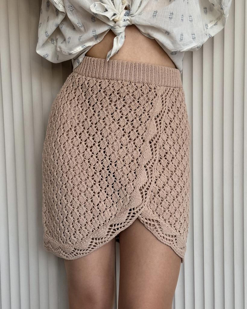 Мастер-класс спицами Юбка Мэджик