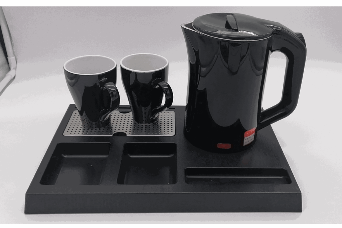 Чайная станция  R102 антивандальный, пластик, черный, 363*240*33  Объем: 0,8 литра Мощность: 1000W