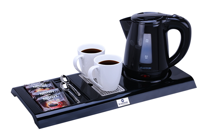 Чайная станция R 200, пластик, черный/белый, 465*225*27  Объем: 0,8 литра Мощность: 1200W