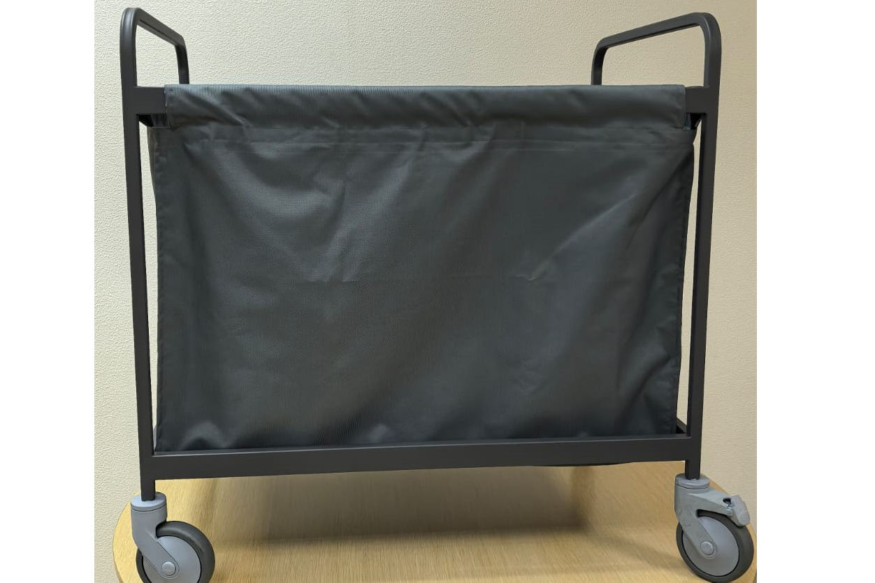 Тележка для белья на 250л.  Размер 60*90*90