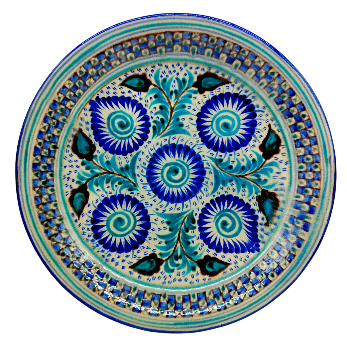 Эксклюзивный подарок женщине: узбекский ляган ручной работы от мастера Комилова | Риштанская керамика