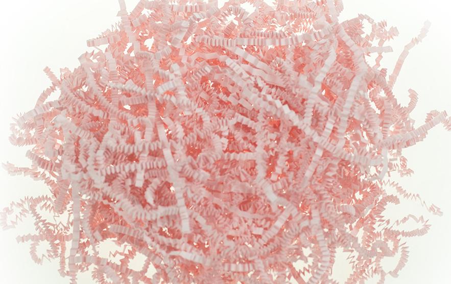 Бумажный наполнитель Розовый фламинго