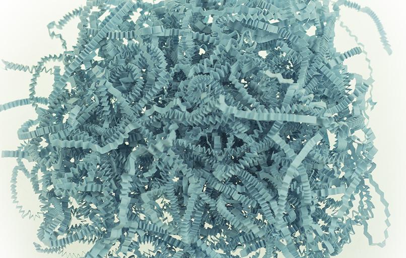 Бумажный наполнитель Голубой лёд