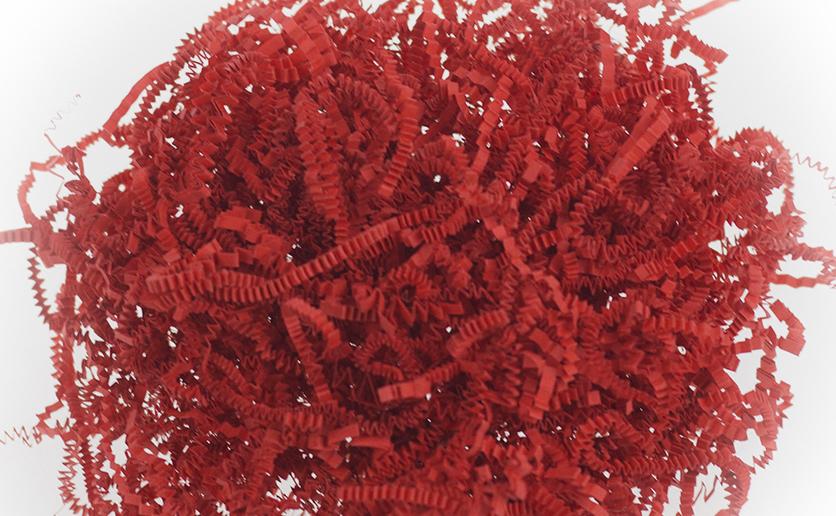 Бумажный наполнитель Кораллово-красный