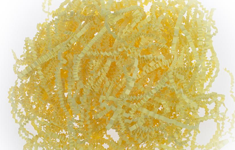 Бумажный наполнитель Желтая пастель