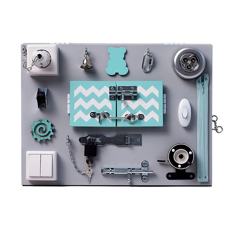 Бизиборд "Teddy", 30х40 см, дерево