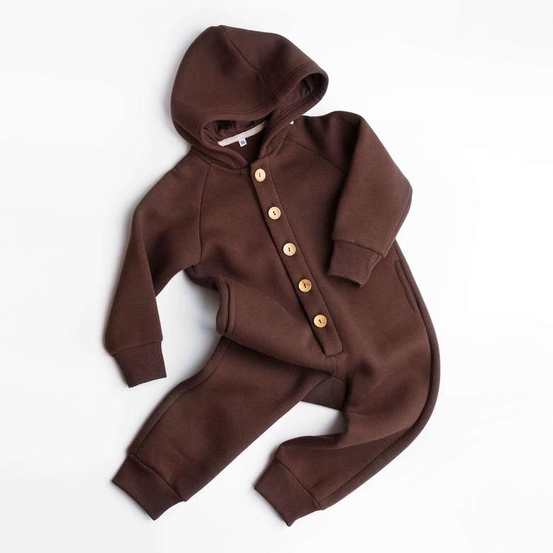 Тёплый комбинезон с капюшоном