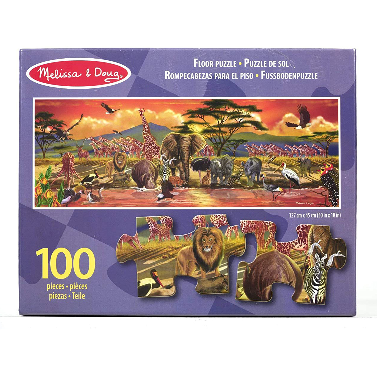 Гигантский пазл "Сафари" 100 элементов