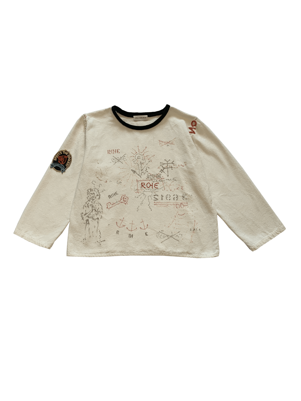 Hand-painted long sleeve top