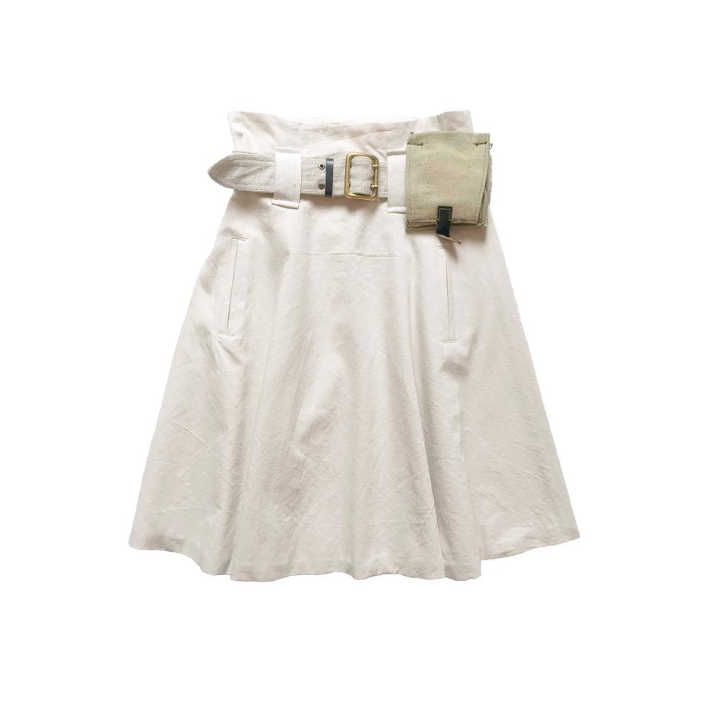 Belted worker skirt